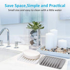 4PCS Silicone Soap Dishes for Shower, Upgrade Self-Draining Bar Soap Holder - Image 5