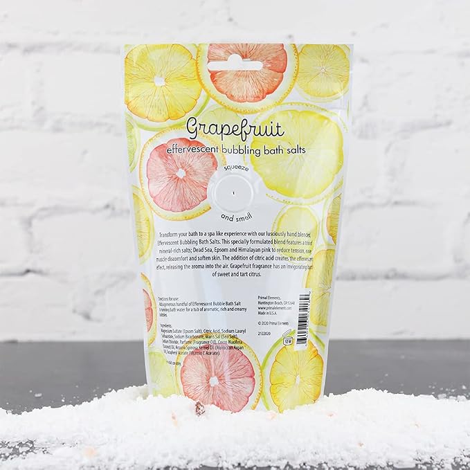 Primal Elements Detoxifying Sea Salt Soak, Bubbling Aromatherapy Salts - Image 4