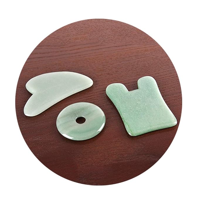Gua Sha Facials Tools for Nose Massage Tools Board Natural Jade Stone for SPA - Image 8