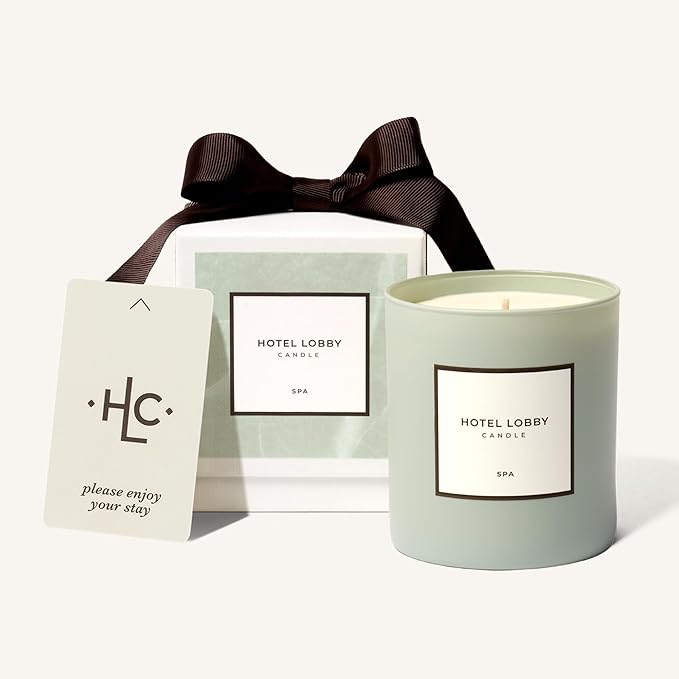 Hotel Lobby Candle Spa – Luxury Hand-Poured 9.75oz 100% Soy Wax by HotelLobbyCandle