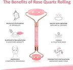 Rose Quartz Gua Sha & Jade Roller Set - Image 4