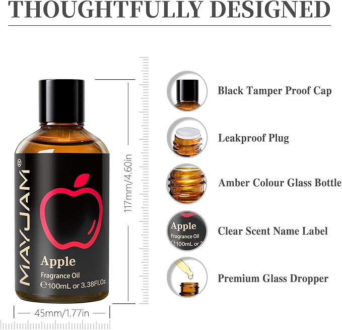 MAYJAM 100ML/3.38FL.OZ Apple Fragrance Oils - Image 8