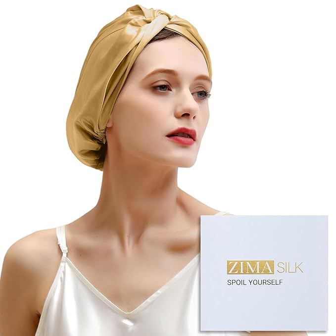 ZIMASILK 100% 22 Momme Mulberry Silk Bonnet by ZIMASILK