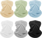 Geyoga 6 Pieces Summer UV Protection Cooling Neck Gaiter Face Clothing Neck by Geyoga