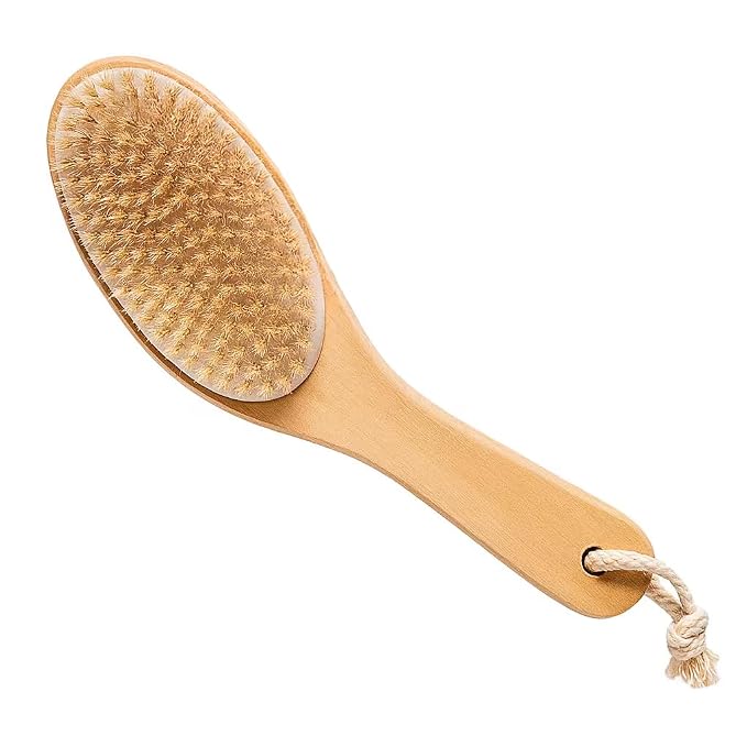 100% Natural Boar Bristle Body Brush by Touch+Me