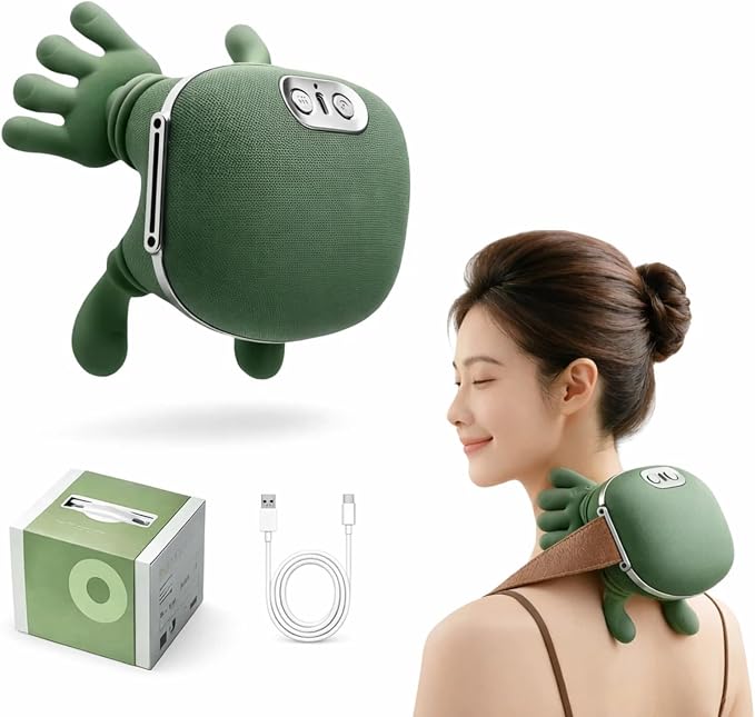 Cordless Neck Massager with Heat, 4D Bionic Shiatsu Neck and Shoulder Massager by Unknown