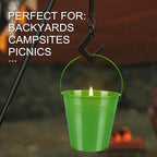4 Pack 12oz Citronella Scented Candles, Colorful Metal Bucket Candles - Image 5
