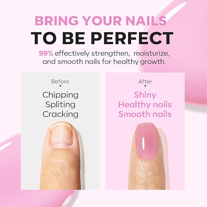 modelones Nail Strengthener Jelly Purple Pink Nail Repair - Image 3