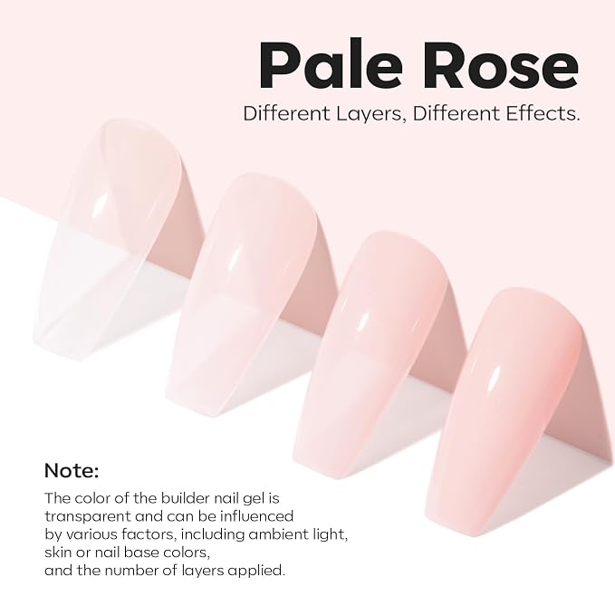 modelones Nail Strengthener Pale Pink White Nail Repair - Image 4