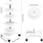 Nail Polish Trolley Organizer, 5 Tiers 360° Rotating Tray Nail Polish Spinning - Image 5