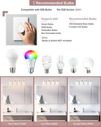 Sailstar 4-Light Bathroom Light Fixtures Over Mirror, Glass Shade & Anti-Rust - Image 2