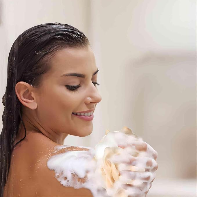 Fishent Loofah Bath Sponge Shower Loofahs, 4 Pack Soft Loofa Exfoliating Body - Image 7