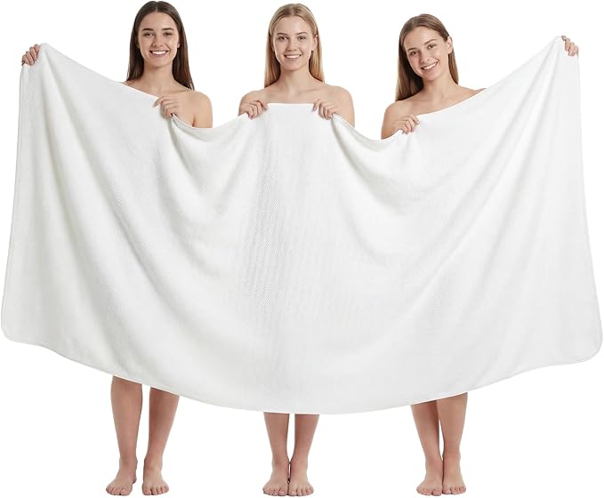 REDKISS Pack of 1 Jumbo Bath Sheet, 40 x 80 Inches Microfiber Oversized Bath by REDKISSOnline