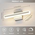 JUSHENG Brushed Nickel Vanity Lights - Image 6