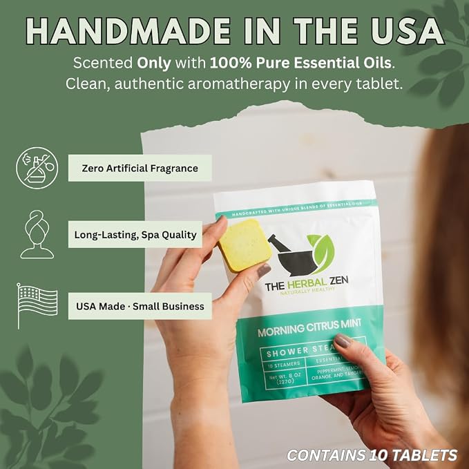 Morning Citrus Mint Shower Steamers Aromatherapy - Image 5