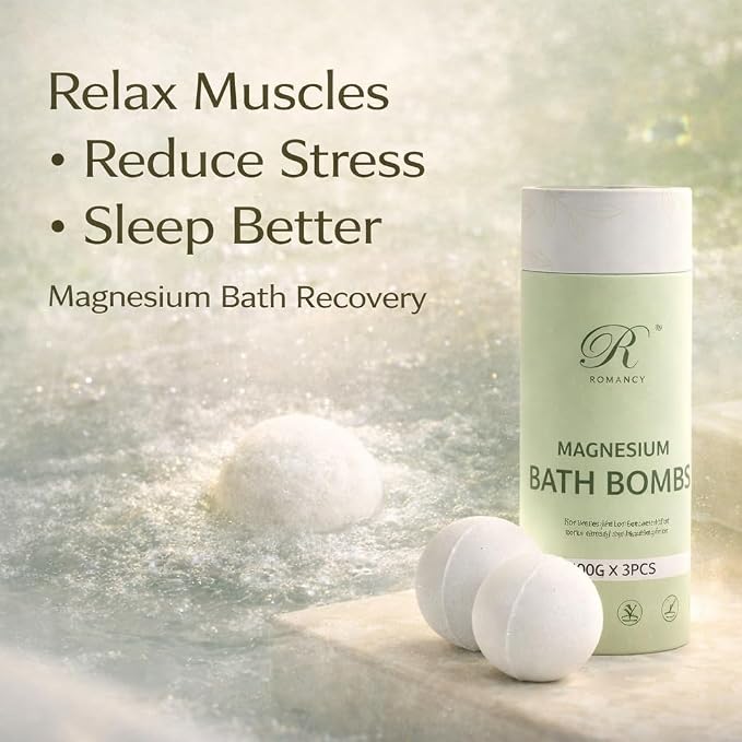 Magnesium Bath Bombs Gift Set – XL Epsom Salt Bath Bombs - Image 9