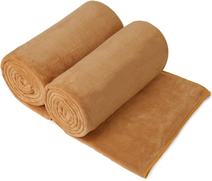 JML Large Microfiber Bath Towels Set of 2, Super Absorbent Fast Drying by JML