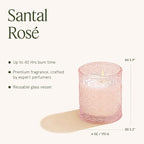 LA JOLIE MUSE Santal Rose Scented Candle – Saffron, Rose & Leather | 6 oz - Image 5