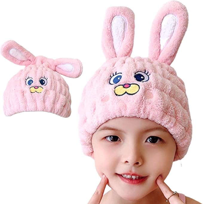 Microfiber Hair Towel Wrap for Kids, Absorbent Quick Girls Boys Hair Drying by LCBD