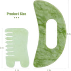 Jade Stone Gua Sha Massage Tool Set Larger Guasha Board - Image 6
