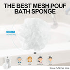 Loofah Sponge Bath Sponge for Women Men 4 Pack - Image 4