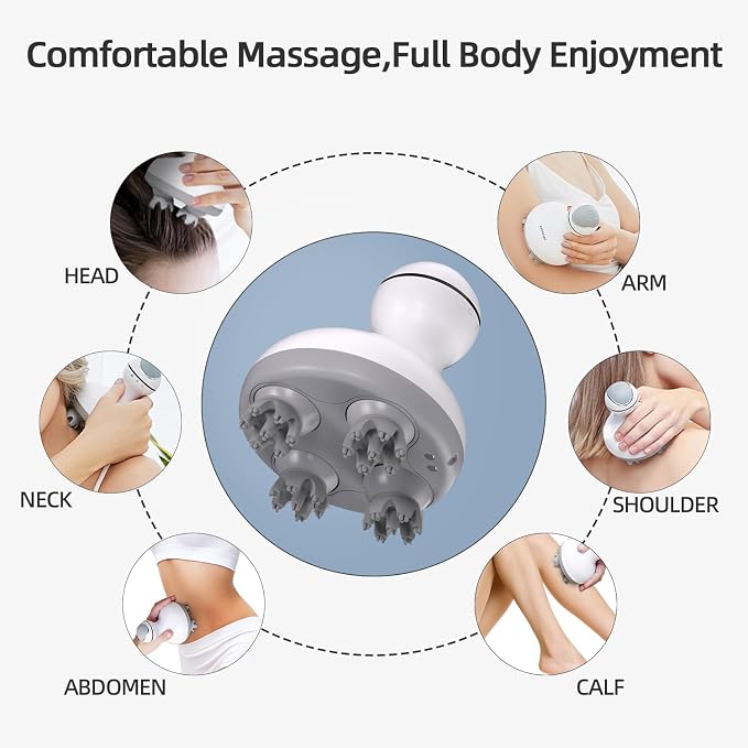 cotsoco Electric Cordless Head & Scalp Massager - Image 3