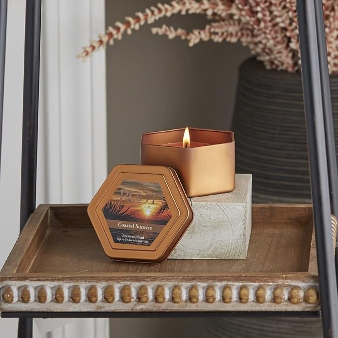 Root Candles Scented Candles in Travel Tin 24-Hour Honeycomb Traveler - Image 6