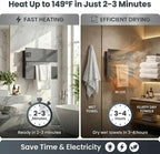 Electric Towel Warmer, Heated Towel Rack - Image 2