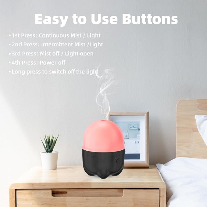 SEEDSEEL 150ML Cordless Essential Oil Diffuser, Rechargeable Battery Powered - Image 6