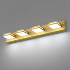 SineRise LED Modern Bathroom Vanity Light Fixtures, Brass Modern Acrylic by SINERISELIGHTING