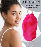 SPMKTBOZAI African Net Sponge Authentic, Exfoliating Body Scrubber Bath Sponge - Image 5