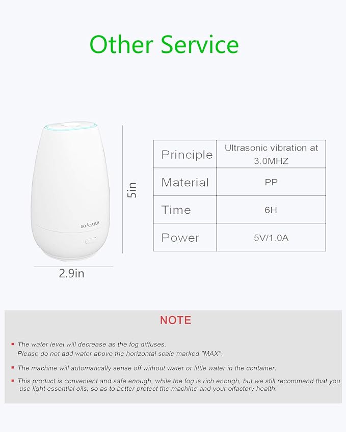 SOICARE Diffuser, USB Plug-in Car Portable Aromatherapy Diffuser, Essential Oils - Image 6