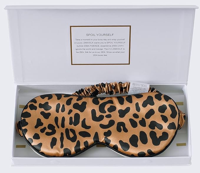 ZIMASILK Adjustable 100% 22 Momme Mulberry Silk Sleep Mask by ZIMASILK