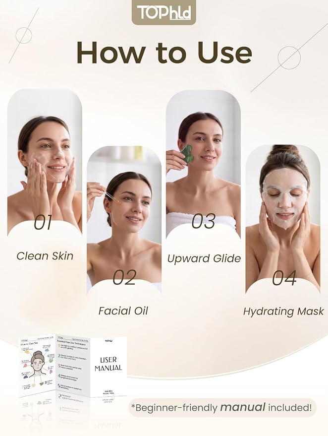 Gua Sha Facial Tool – Jade Guasha Tool - Image 3
