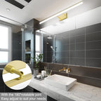 Aipsun Brushed Brass Vanity Light Fixtures 40inch Modern LED Bathroom Fixtures - Image 5