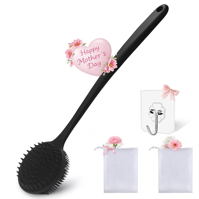 Silicone Body Scrubber for Shower Men Women – Dual-Sided Exfoliating & Massage by YouthRun