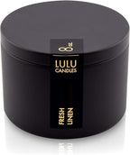 Lulu Candles | Fresh Linen Scented Candle | Smells Clean & Crisp | Luxury by LULUCANDLES