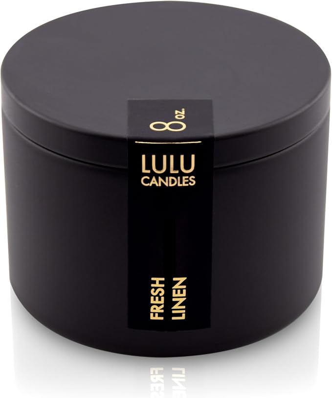 Lulu Candles | Fresh Linen Scented Candle | Smells Clean & Crisp | Luxury by LULUCANDLES