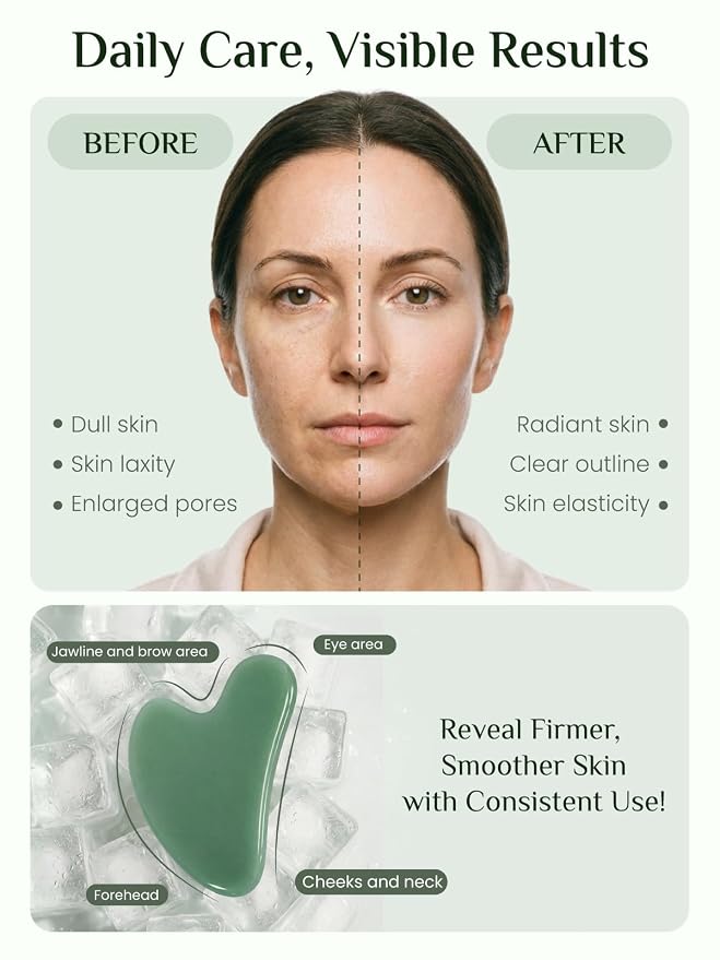 Rena Chris Gua Sha Facial Tools, Manual Massage Tool - Image 3