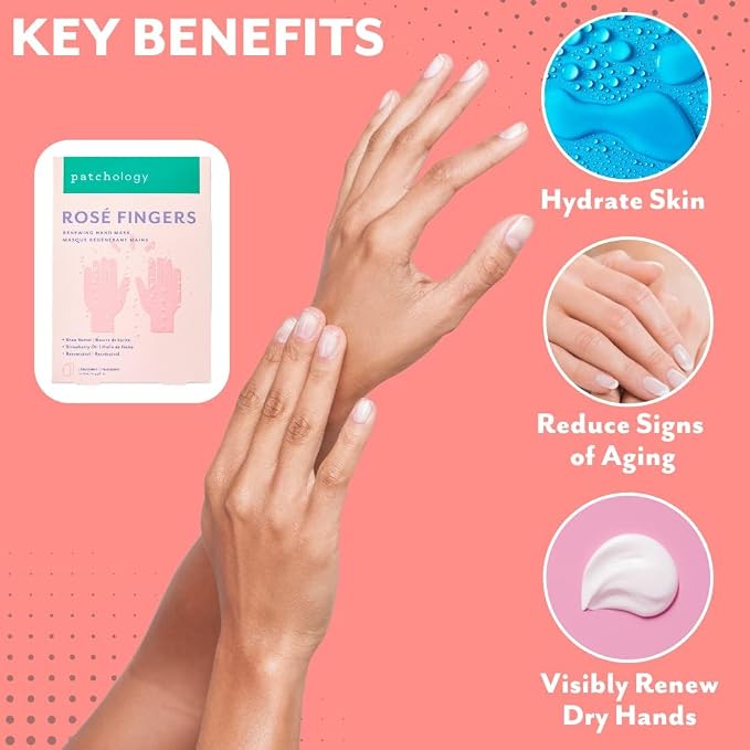 Patchology Rosé Fingers Renewing Hand Mask - Image 5