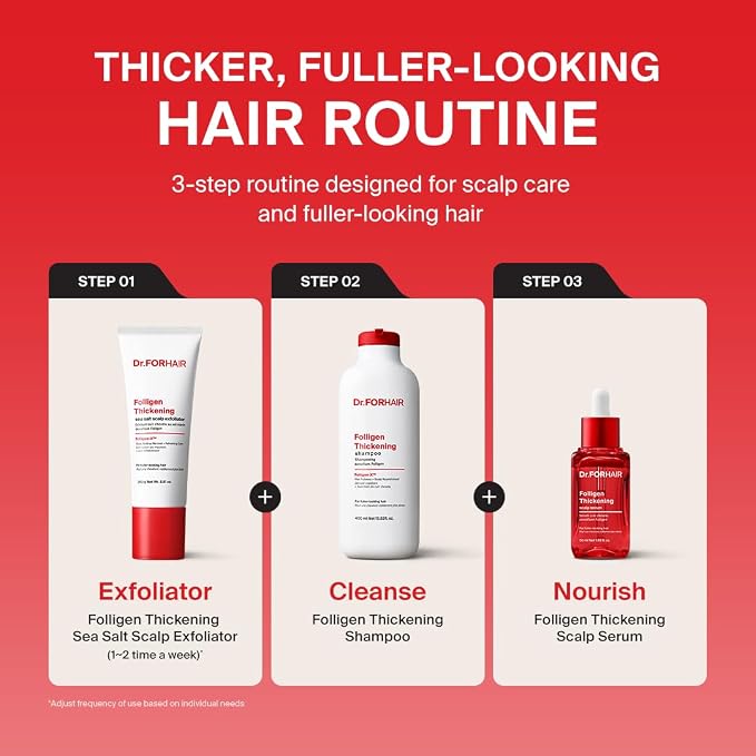 Dr.FORHAIR Folligen Thickening Scalp Sea Salt Exfoliator 8.81 oz | Korean Scalp - Image 9