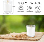 20 Pack White Unscented Glass Cup Candles - Image 2