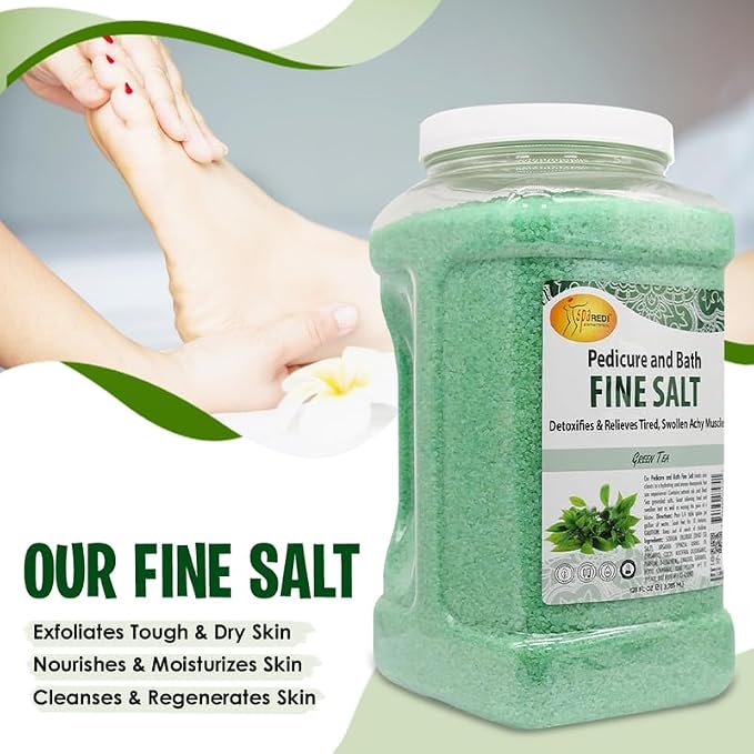 SPA REDI - Detox Foot Soak Pedicure and Bath Fine Salt, 128 Oz - Made - Image 7