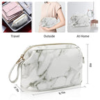 OCHEAL Small Marble Makeup Bag, Small Cosmetic Bags - Image 2