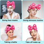 Shintop Sweet Super Soft Caroset Polka Dots Wash Cosmetic Headband Hairlace - Image 7