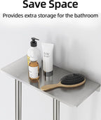 STWWO Bathroom Towel Storage for Bathroom, Wall Towel Rack for Rolled Towels - Image 3