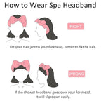 Ondder Spa Headband for Washing Face 8 Pack Dark Pink Skincare Headbands for - Image 6