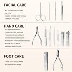 ZIZZON Professional Nail Care kit Manicure Grooming Set - Image 3