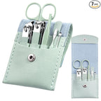 Manicure Set - 7 Pieces Professional Travel Nail Clippers by AFLICT