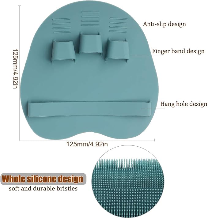 1 Pack Soft Silicone Shower Brush Body Wash Bath Exfoliating Skin Massage - Image 5